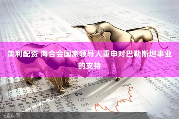 策利配资 海合会国家领导人重申对巴勒斯坦事业的支持