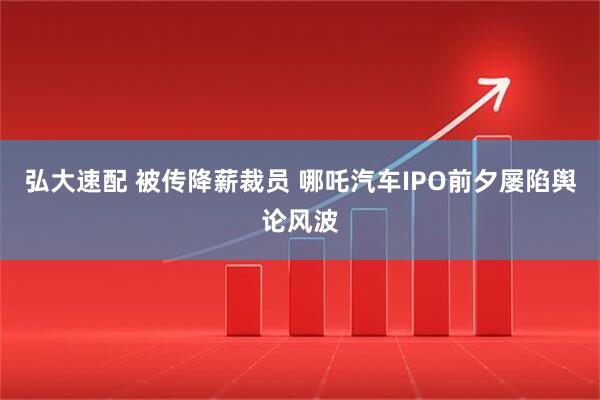 弘大速配 被传降薪裁员 哪吒汽车IPO前夕屡陷舆论风波