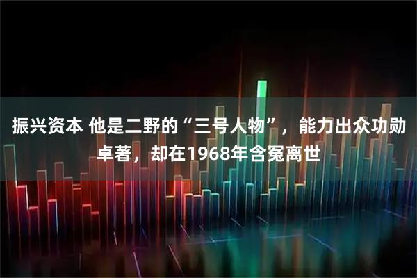 振兴资本 他是二野的“三号人物”,能力出众功勋卓著,却在1968年含冤离世