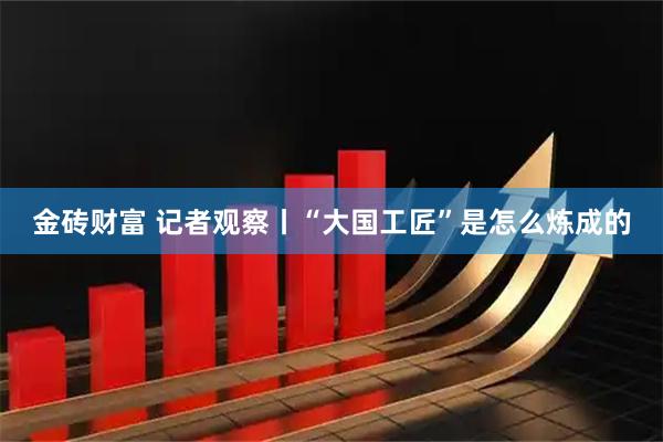 金砖财富 记者观察丨“大国工匠”是怎么炼成的